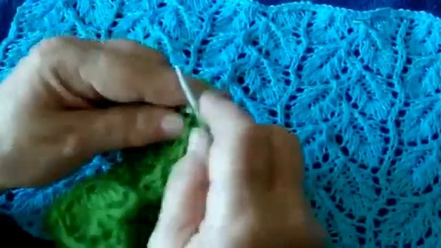 УЗОР ВЯЗАНИЕ «ОЛИВКОВАЯ ВЕТВЬ» АЖУРНЫЙ ТОНЧАЙШИЙ УЗОР СПИЦАМИ МК смотреть онлайн