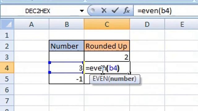 How to Round Up a Number to the Nearest Even Integer in Excel смотреть онлайн