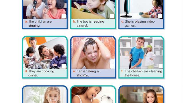 INGLES 6TO listen and repeat activity PRESENT CONTINUOUS TENSE смотреть онлайн