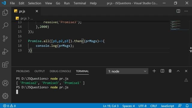 Node.js Tutorial #11 | Promise.all() | Promise.allSettled() | Promise.race() смотреть онлайн