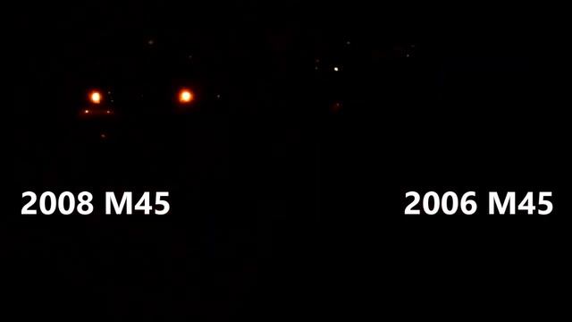 06 vs 08 Infiniti M. Night time - Exterior lights смотреть онлайн