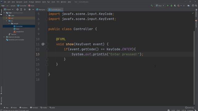 JavaFX and Scene Builder Beginner Course - IntelliJ #12: Key pressed event смотреть онлайн