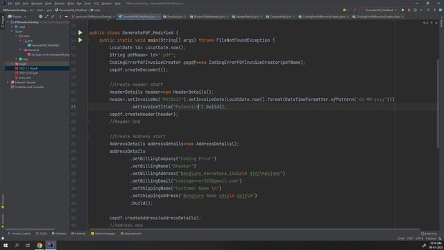 Create Pdf invoice in java using PdfInvoiceCreator Library in only 30 lines of code смотреть онлайн