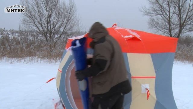 Теплый пол для зимних палаток-кубов от Митек