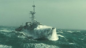 Эпическое зрелище - шторм в океане