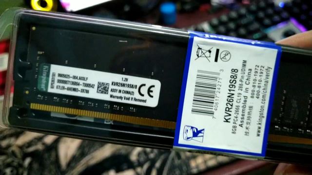 Unboxing & Review Kingston Ddr4 8gb Single PC 2666!!! RAM BUDGET KEREHORE PALING MURAH 2020 BOSKU!! смотреть онлайн