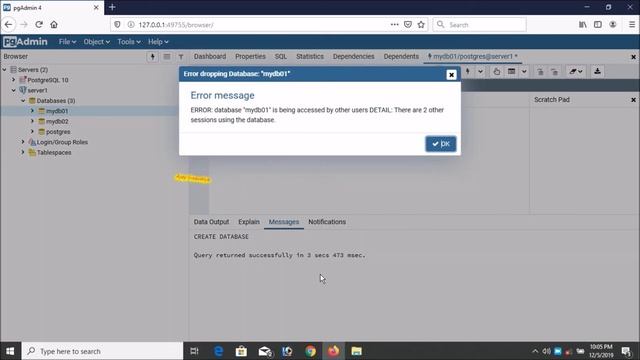 PostgreSql Create & Drop database Part-02 | How To Connect Server? | Using Sql Query смотреть онлайн
