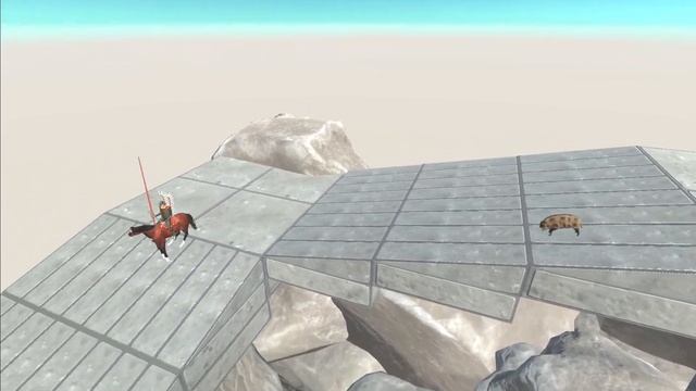 Animal speed race. The course is a mountain road downhill course! | Animal Revolt Battle Simulator смотреть онлайн