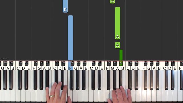 Beatles - Yesterday - EASY Piano Tutorial смотреть онлайн