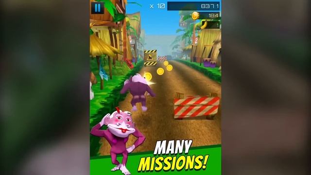 Cartoon Monkey Runner - Free IOS & Android Monkey Game смотреть онлайн