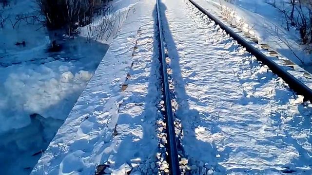 зимний паводок в черемшанке река замерзла под железнодорожным мостом 2018 01 31 смотреть онлайн