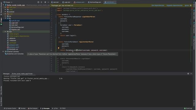 Flutter Social Media - Parse SDK Login/Sign-up (Firebase backend alternative) смотреть онлайн