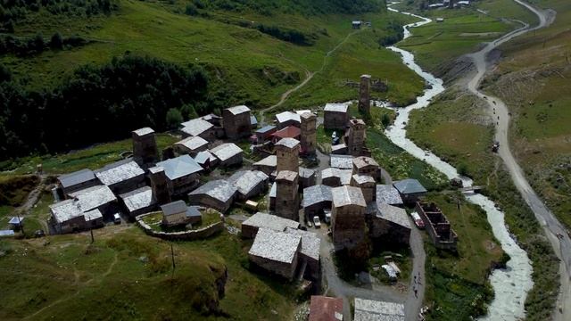 Грузия 2022. Община Ушгули. Сванские башни. смотреть онлайн