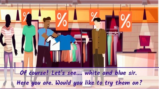 At the clothes shop dialogue | English Conversation for shopping of clothes | Spoken English смотреть онлайн