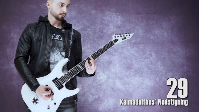 50 Burzum Guitar Riffs [Played Live]