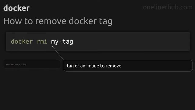 How to remove docker tag #docker смотреть онлайн