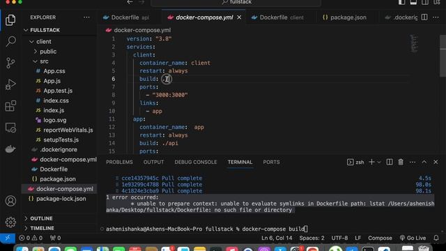 unable to prepare context: unable to evaluate svmlinks in Dockerfile path: lstat no such file смотреть онлайн