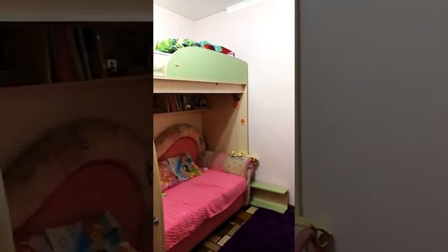 Детская кровать Чердак со шкафом и столом смотреть онлайн
