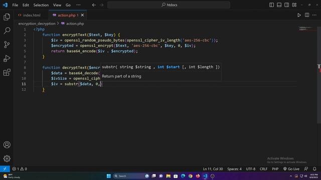 How to Encrypt and Decrypt Text Using PHP | PHP Encryption Tutorial смотреть онлайн