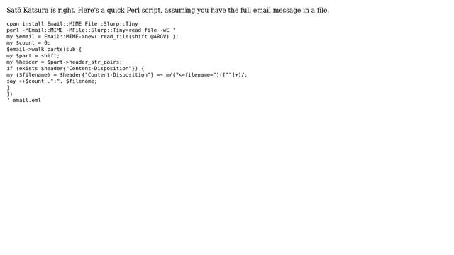 Unix & Linux: Parsing filename from raw email (3 Solutions!!) смотреть онлайн