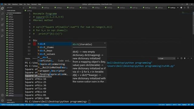 Python | Lecture 44 - Dictionary Comprehension смотреть онлайн