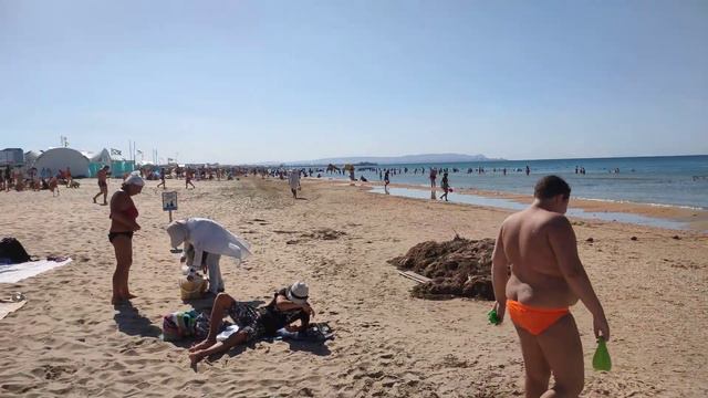 Витязево. Пляж "Аврора. Август2023. Самые Широкие Пляжи на Чёрном Море. Вода Тёплая. Дельфины смотреть онлайн