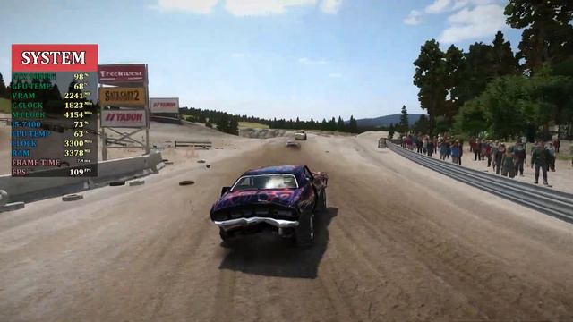 Wreckfest | GTX 1050 Ti + i5-7400 | Comfortable Settings | 1080p смотреть онлайн
