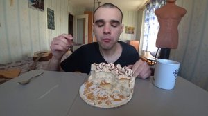 МУКБАНГ АСМР ТОРТ МОЙ - СЛИВОЧНАЯ КАРАМЕЛЬ / CAKE / SWEET / ДЕСЕРТ / ОБЖОР/ EATING ASMR Mukbang #836