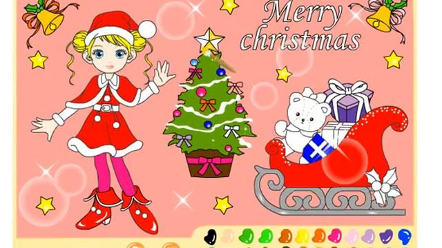 Раскраска: Рождество (Merry Christmas) смотреть онлайн