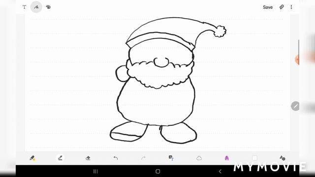 How to draw Santa claus| Christmas tutorial|easy & simple drawing Santa|santa for everyone смотреть онлайн