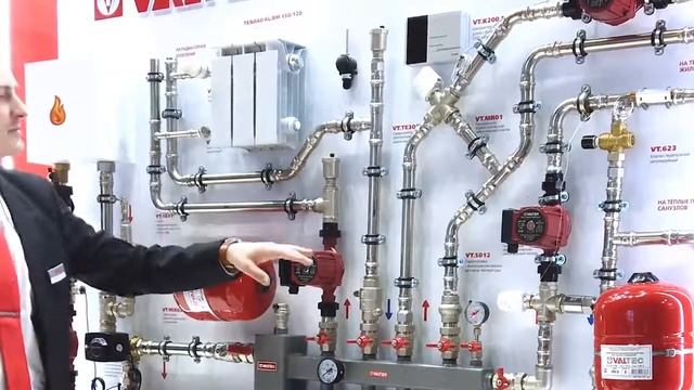 Все для обвязки котельной - на примере стенда для котельной Valtec смотреть онлайн
