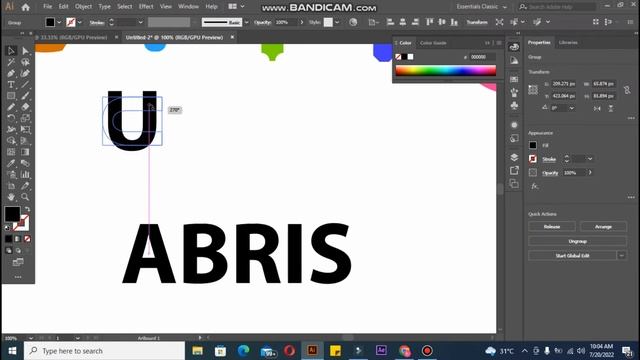 How To Customise Fonts & Letters in Adobe Illustrator | Direct Selection Tool | hs смотреть онлайн