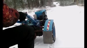 Катаемся и возим дрова на мотоблоке ПроРаб