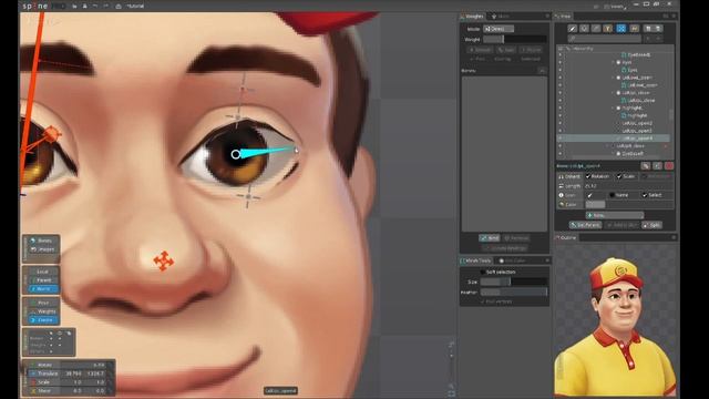 Spine 2D Tutorial: Eye Rigging смотреть онлайн