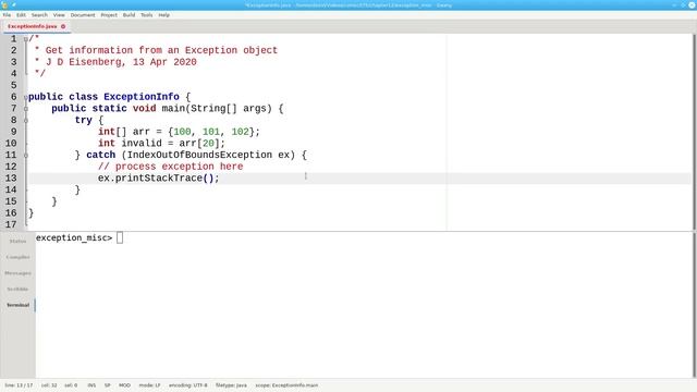 Chapter 18: Exceptions - Miscellaneous Topics смотреть онлайн