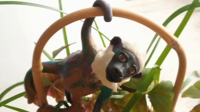 КАК СЛЕПИТЬ ОБЕЗЬЯНКУ ИЗ ПЛАСТИЛИНА?/ HOW TO MATCH A MONKEY FROM PLASTILIN? смотреть онлайн