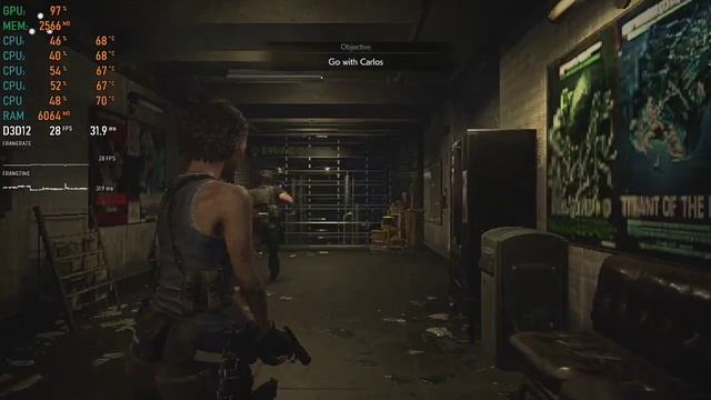 Resident Evil 3 Remake on i3 6006U ,8gb ram ,INTEL HD 520 ,Fps Test смотреть онлайн