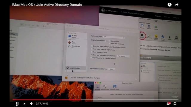 How to Join Windows Active Directory Domain in iMac MacBook Pro Mac OS x смотреть онлайн