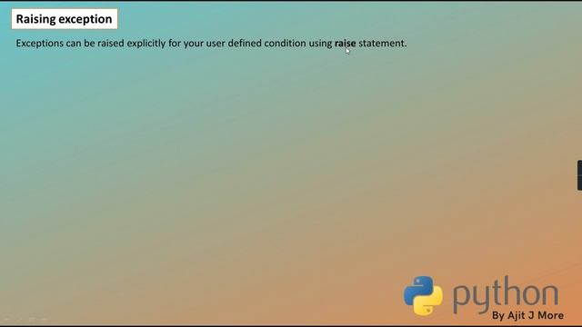 Basic Python (Lecture 34) #learnwithajitmore смотреть онлайн