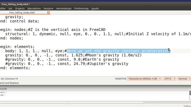 Free Physics With FreeCAD And MBDyn
