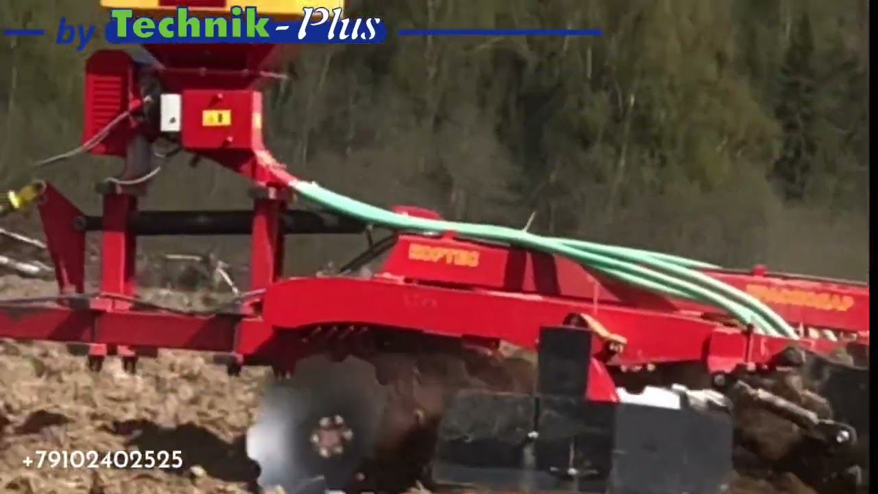 Technik Plus сеялка на Бороны дисковые КОРТЕС® на эластомерах БДМ-4х2ВС - удобрения и семена смотреть онлайн