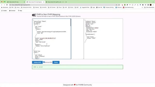 Mapping FHIR to Non-FHIR JSON and FHIR validation tool - Available now in FHIR Virtual Assistant смотреть онлайн