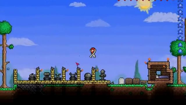 Terraria 1.1.2 Ukázka Zbraní Shotgun смотреть онлайн