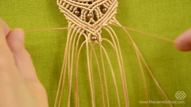 How to Make a Macrame Bracelet with Stone - Part #2 смотреть онлайн