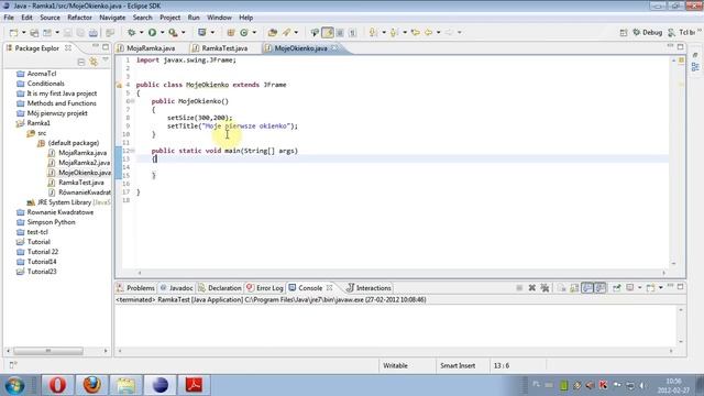 Programowanie Java GUI - lekcja 1: JFrame смотреть онлайн