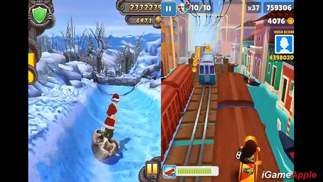 Temple Run 2 VS Subway Surfers iPad Gameplay for Children HD 77 смотреть онлайн
