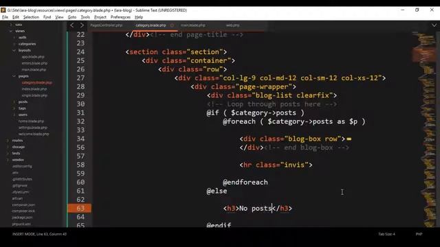 How to Make a Complete Blog CMS in Laravel | Part 25: Category & Tag Pages to Show Specific Posts смотреть онлайн