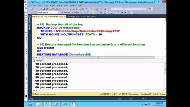 SQL Server Database Recovery Techniques 110 смотреть онлайн