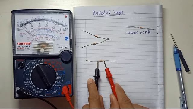 How to check resistor with Analog Multimeter смотреть онлайн