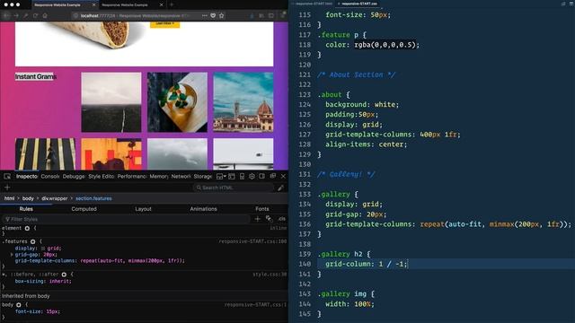 CSS GRID: Responisve Website Exercise — 24 of 25 смотреть онлайн